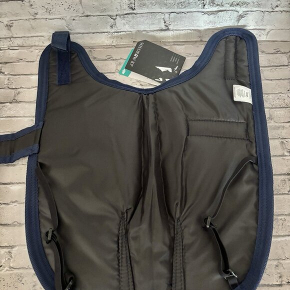 Shedrow K9 Navy Blue/Red Glacier Dog Coat Size SM NWT - Picture 4 of 6